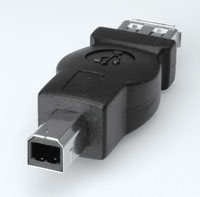 USB Adaptor 'B' plug to 'A' Socket