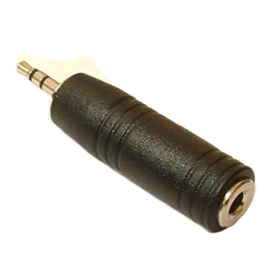 2.5mm Stereo Plug to 3.5mm Stereo Socket Adaptor