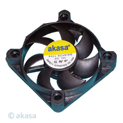 Akasa 50mm x 10mm Low Noise Brushless Cooling Fan (Retail Pack)